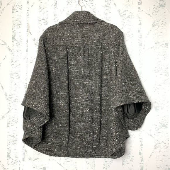 Lafayette 148 New York Tweed Poncho Jacket - Picture 3 of 5